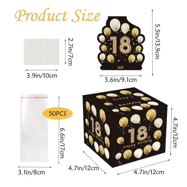 Scatola Sorpresa Per Regalo Di Denaro | Fai Da Te Per 18° Compleanno | Idea Regalo Creative Per Ragazzi E Ragazze - Foto 9