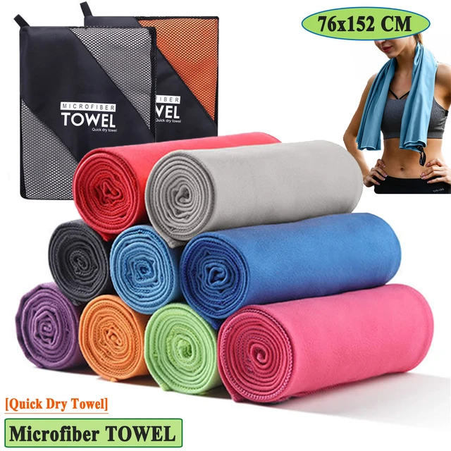 Microfiber Towel Quick Dry for Sports Beach Swim Travel Yoga Gym Super  Absorbent