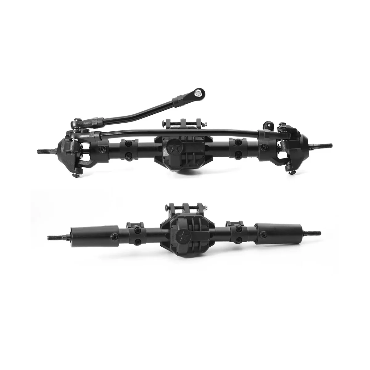 

2Pcs Front and Rear Straight Complete Axle for Axial SCX10 II 90046 1/10 RC Crawler Car Upgrade Parts