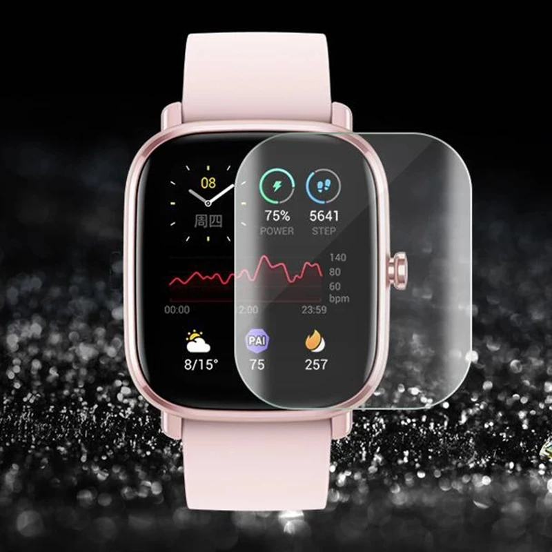 Amazfit BiP S U Pro Stratos 3 용 소프트 하이드로겔 보호 필름, 전체 화면 보호대 필름, Amazfit GTR 2 2E, 42mm, 47mm, 20 개