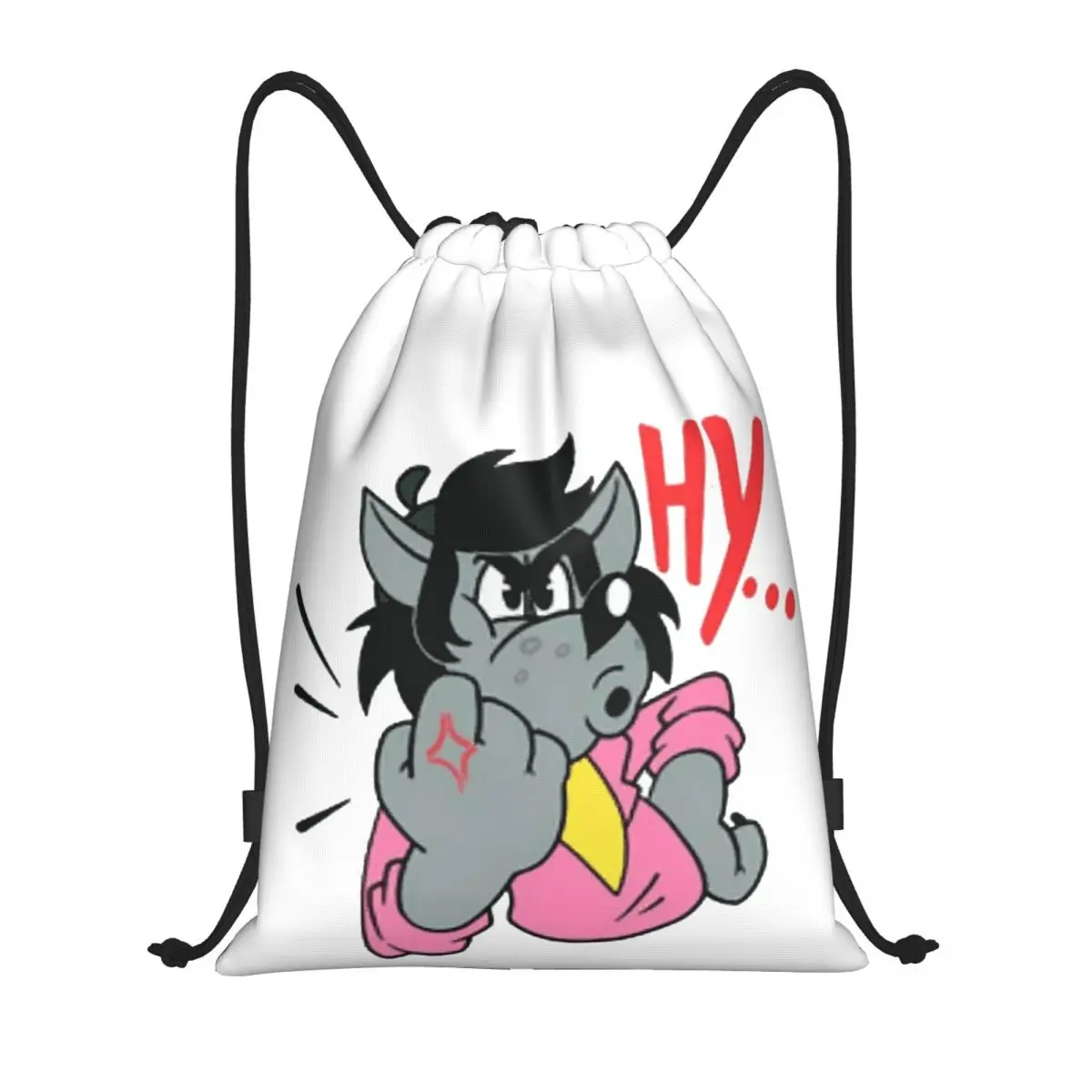 

Nu Pogodi Cartoon Funny Wolf And Bunny 1 Creative Drawstring Bags Gym Bag Blanket roll Picnics Backpack Joke