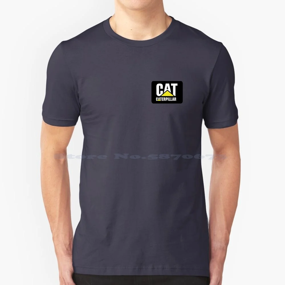 Migliori Escavatori-Cat Logo T Shirt 100% Cotone Tee Truck Trattori Motori Sospensione Starepart Best Peterbilt Hino Izuzu Daf