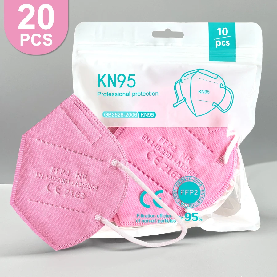 Premium 5-Layer FFP2 Face Masks - Adult Protection with Fast Free Shipping