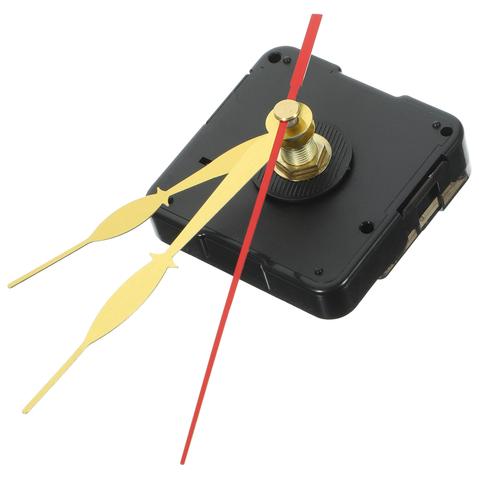 Quartz Silent Clock Movement - Gold Hands DIY Wall Clock Repair Kit - Quiet Sweep Mechanism