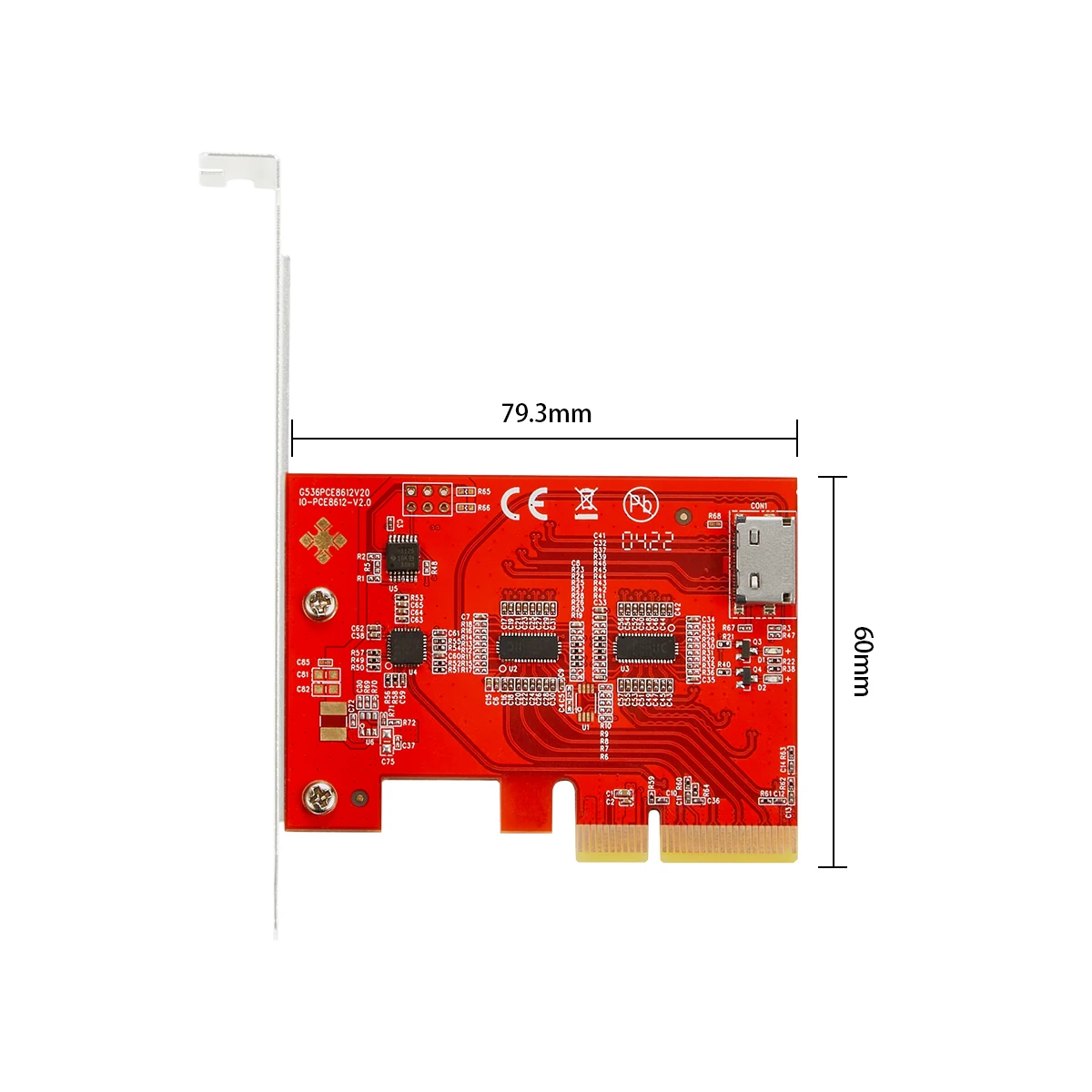 Iocrest-adaptador de Cartão Adicional Pcie 4.0x4 Gen4 com Redriver para Oculink 4i Sff8612 Conexão de Velocidade Total 25 U.2 Nvme Ssd - Imagem 4
