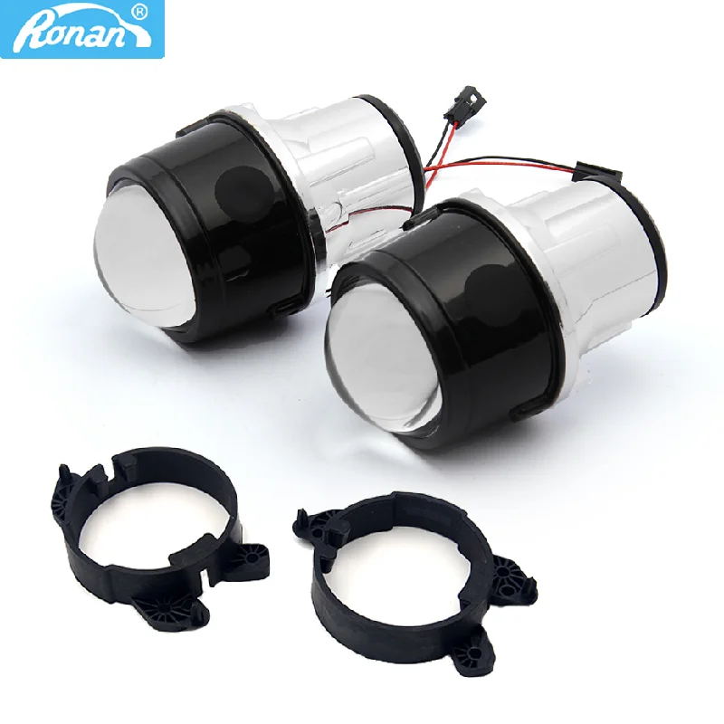 2.5" H11 Bixenon Fog Projector Lens Mount Bracket For Car Styling W204 W211 W164 W169/smart