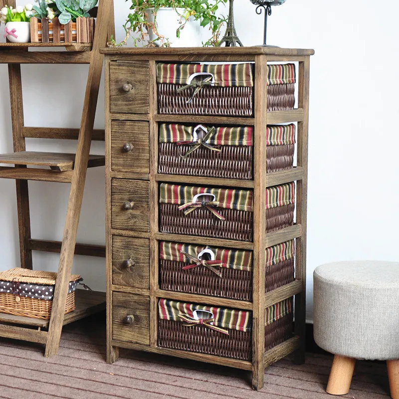 

Bedside Table Simple Solid Wood Side Cabinet Storage Cabinet Locker