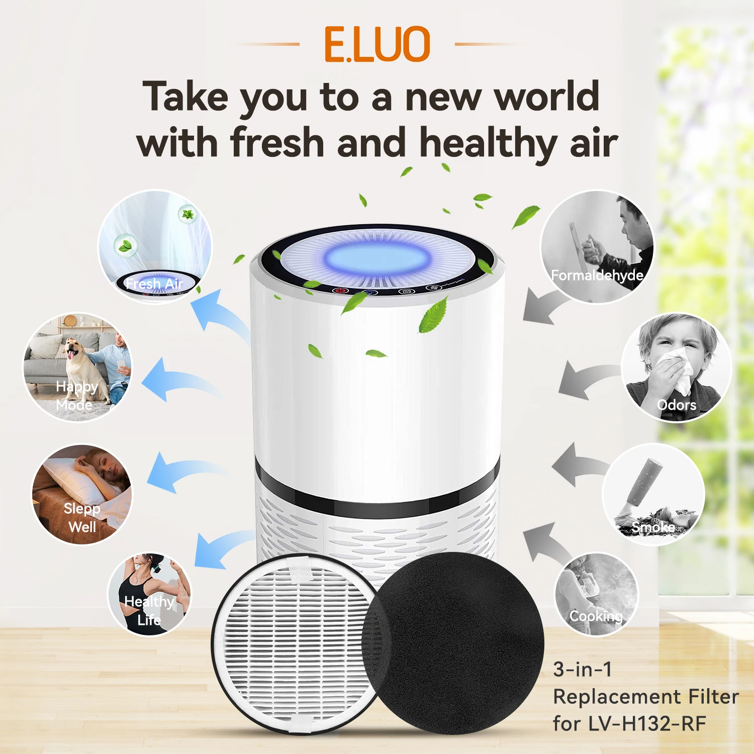PM2.5 Hepa Filter for Levoit Air Purifier LV-H132 Levoit Activated Carbon Filter  LV-H132 Levoit Air Purifier Filter LV-H132 - AliExpress