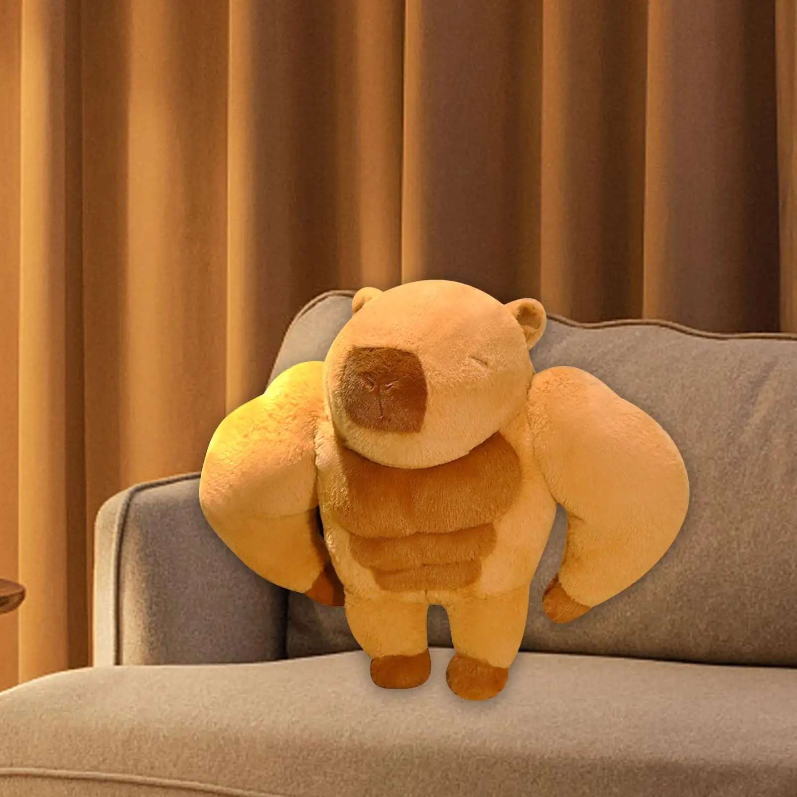 

Мягкая милая мягкая фигурка мышц капибара мягкая фигурка капибара игрушка для взрослых детей подростков и детей праздничный подарок