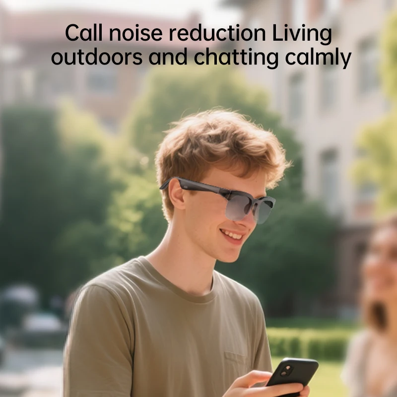 Smart Audio Glasses Language Translator Noise Cancelling Headphones