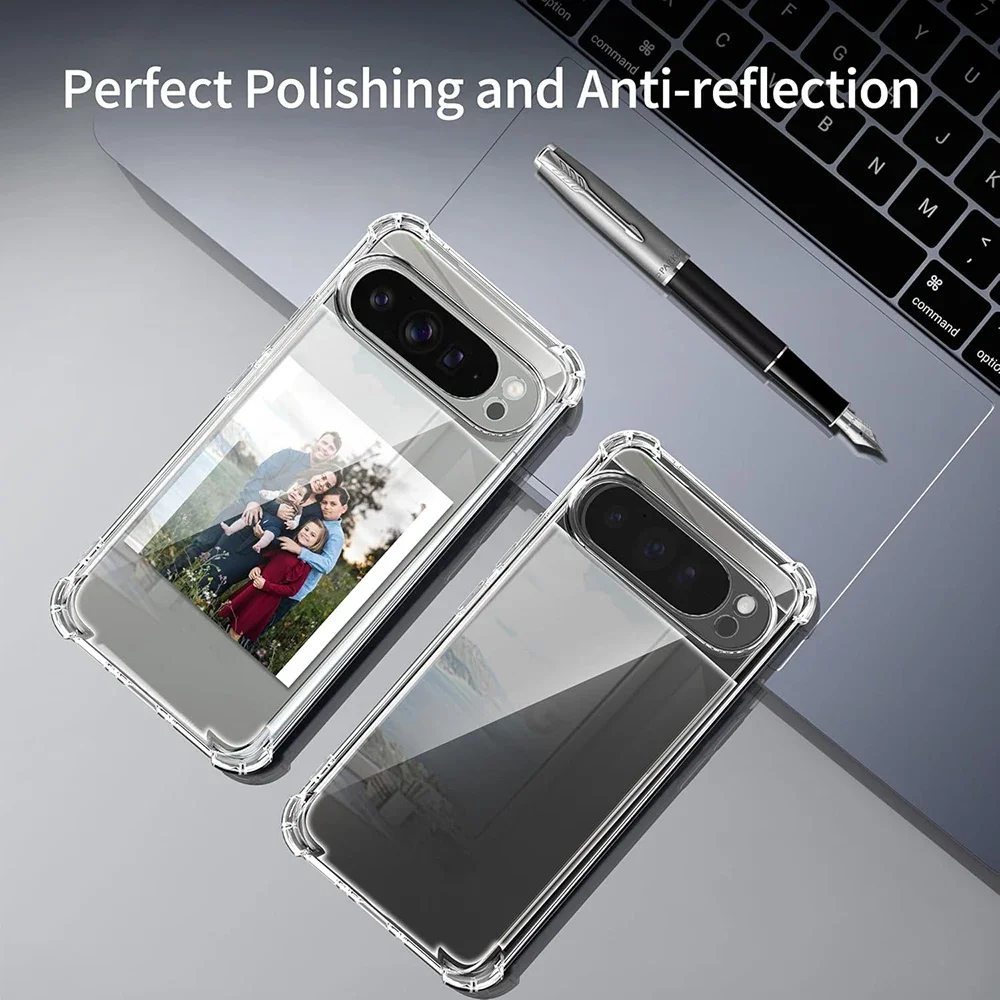 Transparent Shockproof Silicone Airbag Back Cover Case
