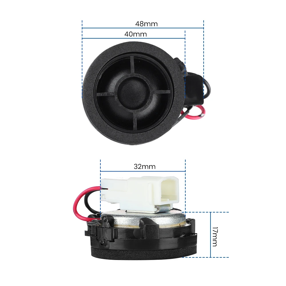 2Pcs 1.5 Inch Audio Tweeter Speakers 4 Ohm 25W Silk Film Neodymium Loudspeaker Treble Speaker Protect Cover audio speakers tweeter speaker speaker repair parts