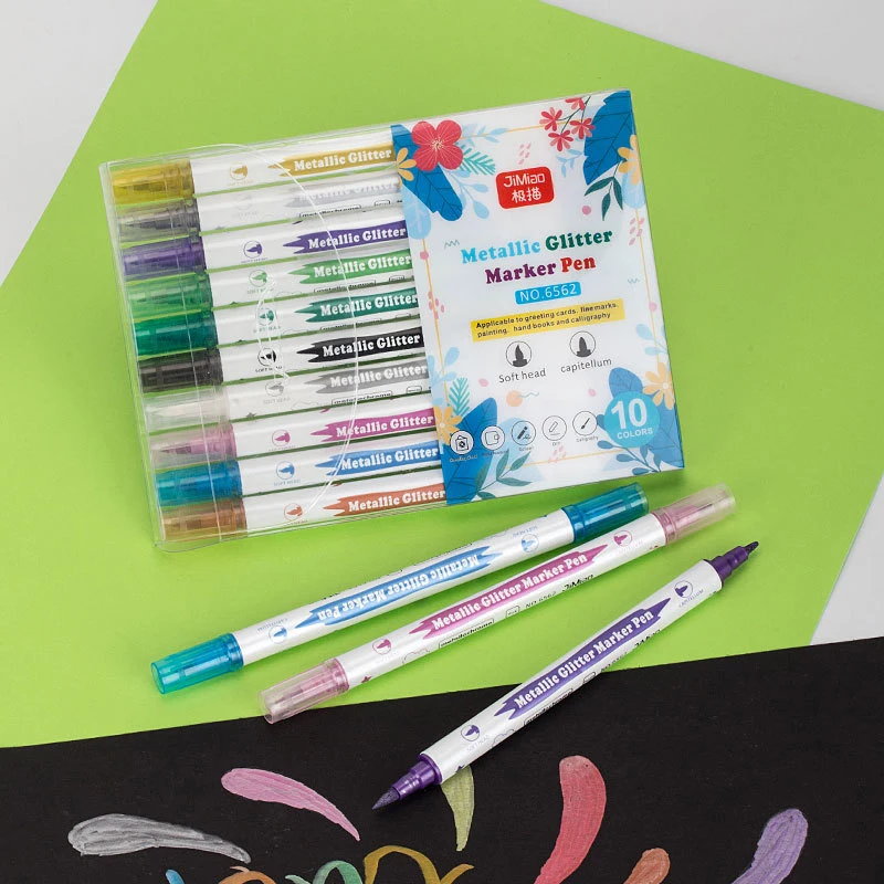 

Outline Metallic Markers Magic Shimmer Paint Pens Marker Pen For Kids Adults Drawing Signature Coloring Journal Schulanfang