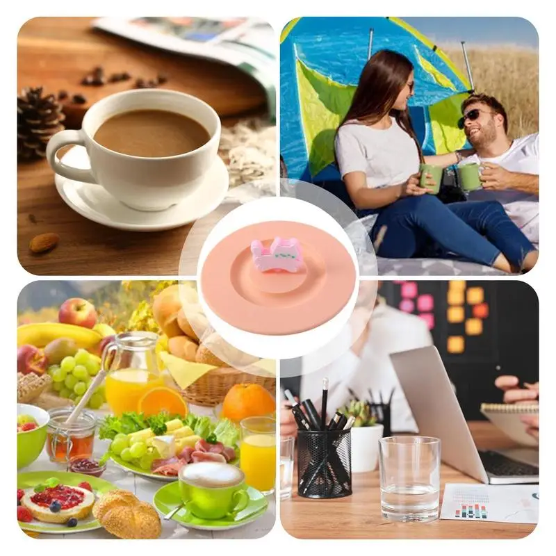 Silicone Cup Lids Protective Cup Covers Coffee Mug Lid Replacement Reusable Lid Replacement Mug Lids For Cups Mugs Glasses