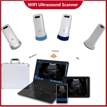 Scanner Ecografico Portatile Wireless con Sonda, Supporto WIFI per iOS Android Windows, Attrezzature Mediche