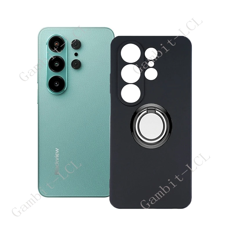 Enhanced Back Ring Holder Bracket Phone Case with TPU Soft Cover, 6.88