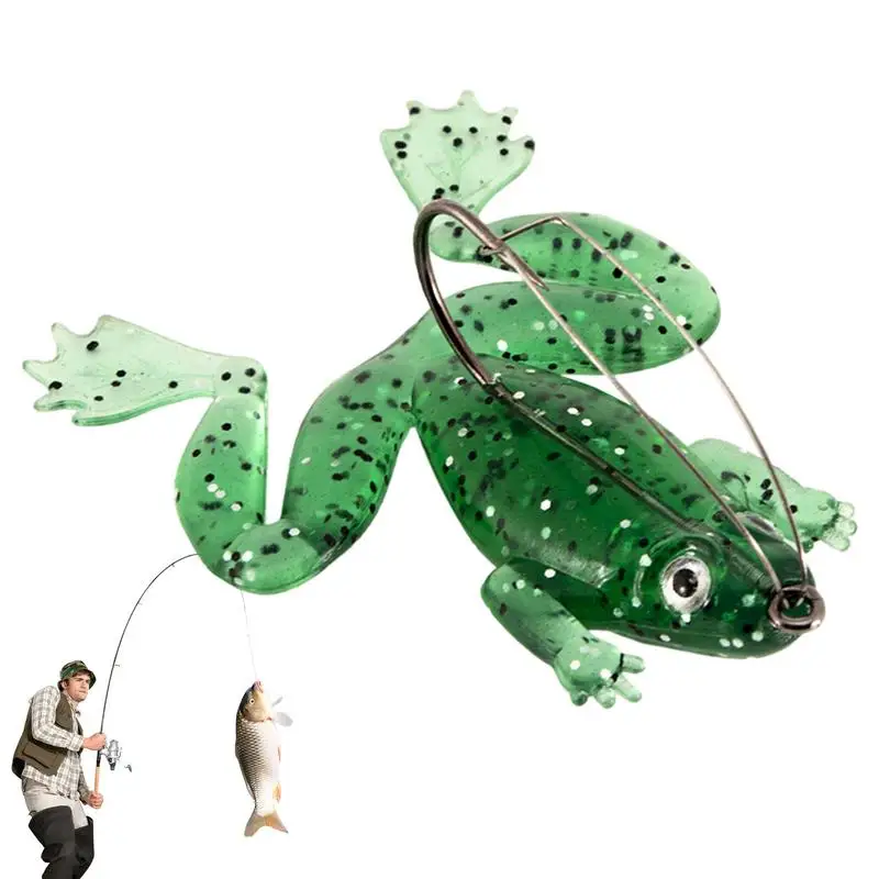 

Fishing Frog Lures Topwater Frog Realistic Fishing Lures Swimbait Frog Bait Floating Bait Artificial Soft Bass Fishing Lure