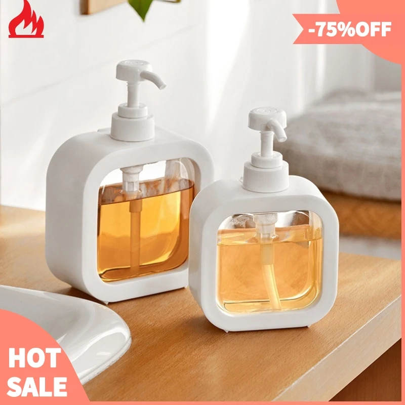 Soap Dispenser Bottles For Kitchen Bathroom Refillable Lotion Shampoo Shower Gel Clear Bottle soap dispenser