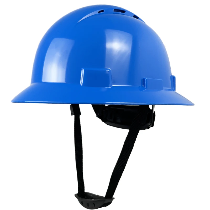 Full Brim Hard Hat for Men, Construction Work Cap, ANSI Approved Vents,  HDPE Safety Helmet for Engineer with 6 Point Adjustable