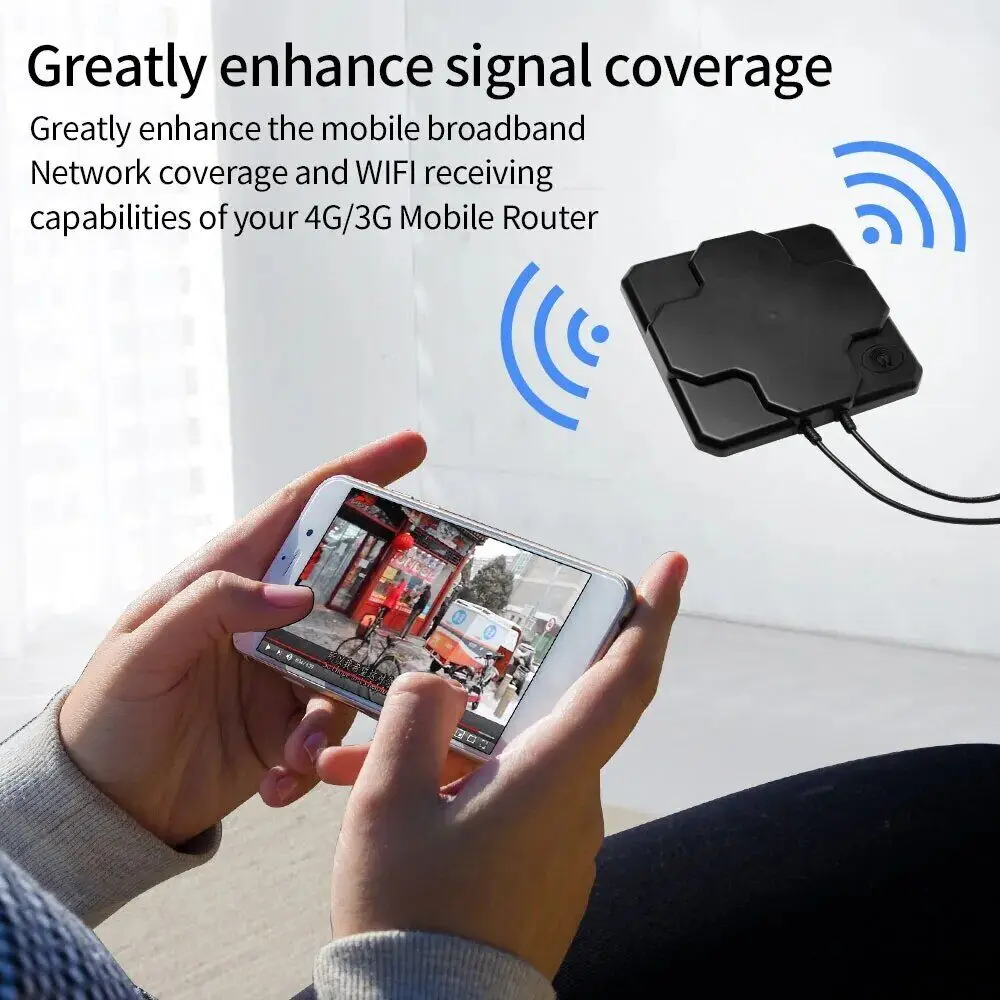 4G LTE Outdoor Antenna MIMO 30CM Cable External Dual Polarization Panel Directional Aerial N Male / N Female / SMA Male 4g antenna,lte antenna,outdoor antenna