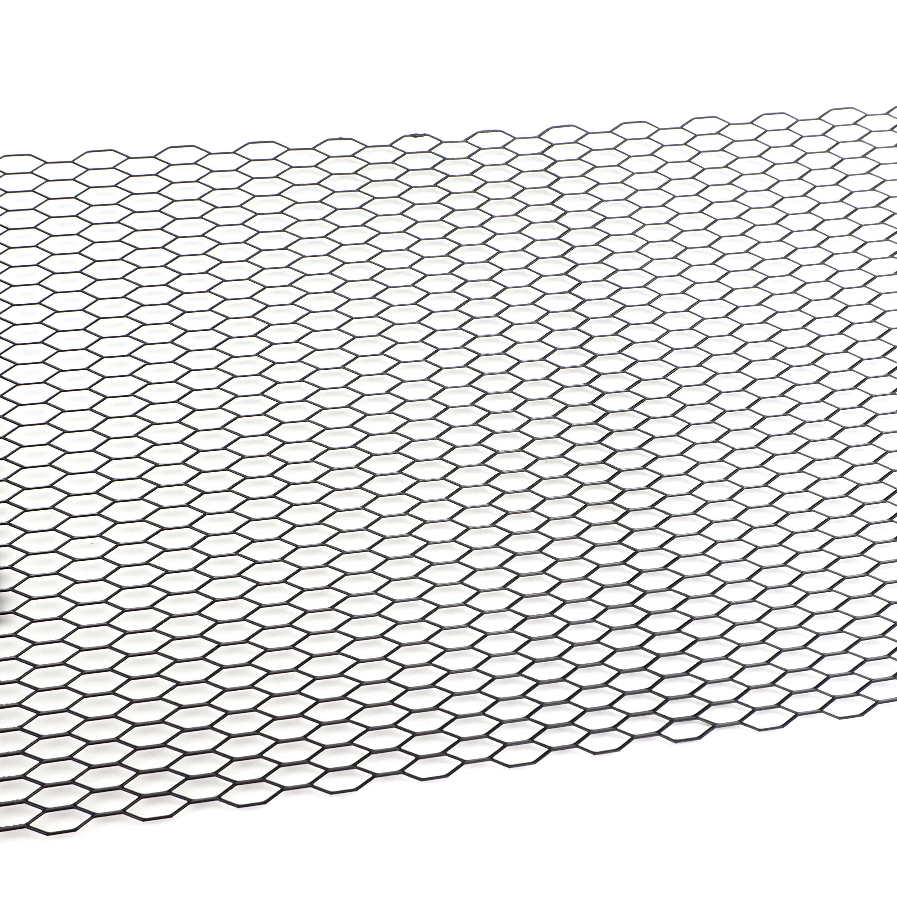 100 cm x 33 cm Aluminium-Grill-Mesh-Grill-Abdeckung, Auto-Stoßstange, Kotflügel, Motorhaube, Entlüftungsnetz, Gitter, Belüftung, 8 x 26 mm Loch, Sechskant, Dicke 3 mm – Detail 3