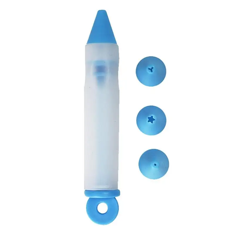 Cake Decorating Tips Dessert Decorating Pen Silicone Cake Syringe Cylinder Used For Chocolate Lettering Drawing Cake