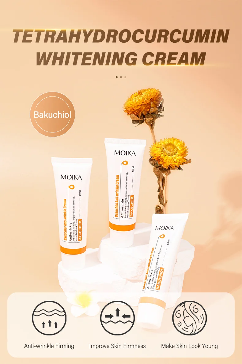 Anti Wrinkle Cream MOIKA Bakuchiol Anti-wrinkle Cream Psoralen Lighten Fine Line Acne Print Control Acne Firming 50ml
