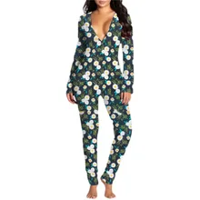 

2022 Adult Onesies Pajamas Women One Piece Bodysuit Sexy Union Suit Bandage Sleep Romper S-XXL