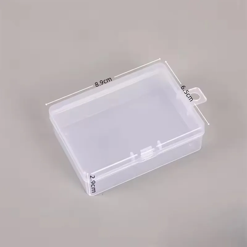 Description Picture 5 of itemPlastic Storage Box Transparent Storage Box Small Parts Organizer Stackable Square Storage Box For Home Workshop Fishing Tackle