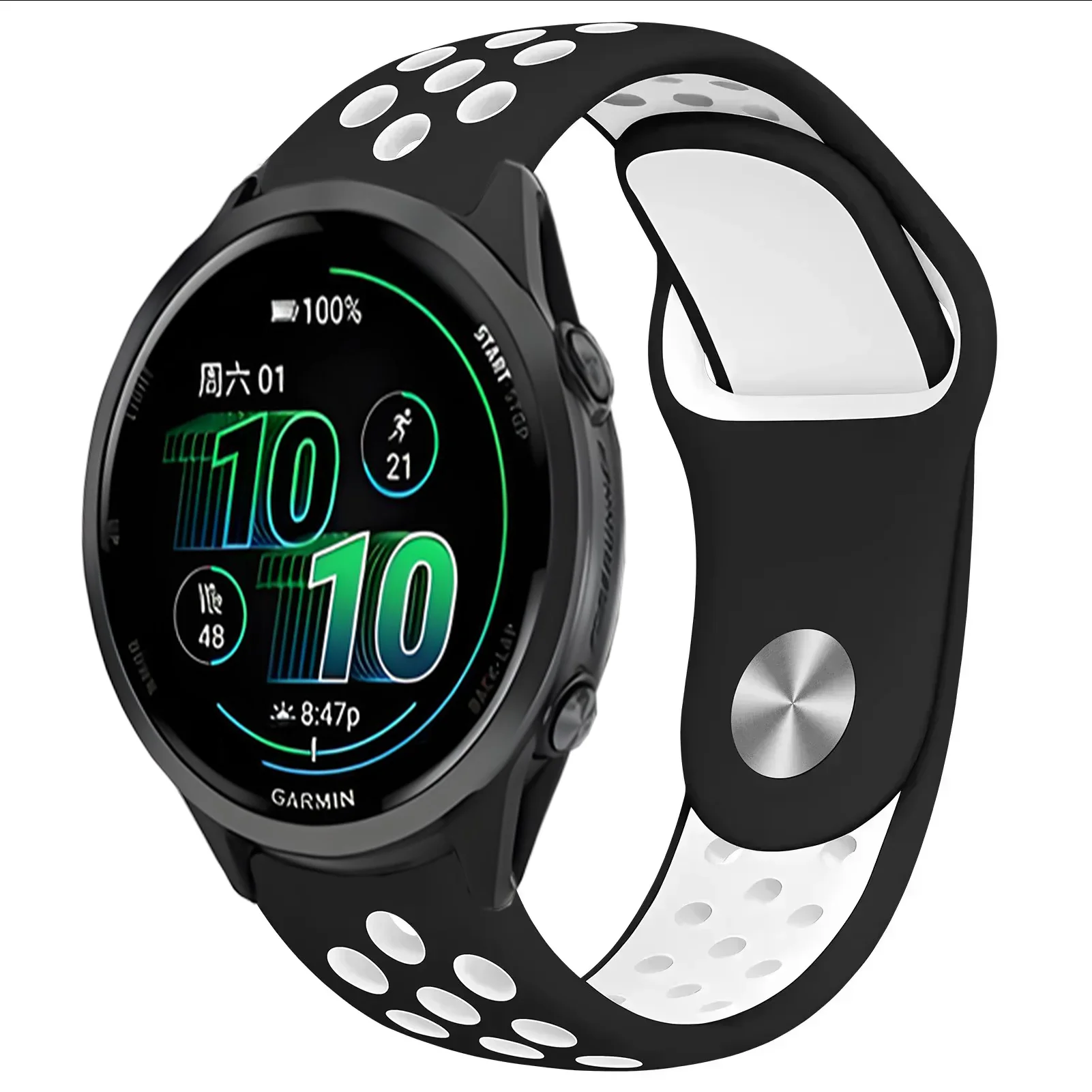 Silicone Replacement Strap for Garmin Watches - Multiple Sizes Available
