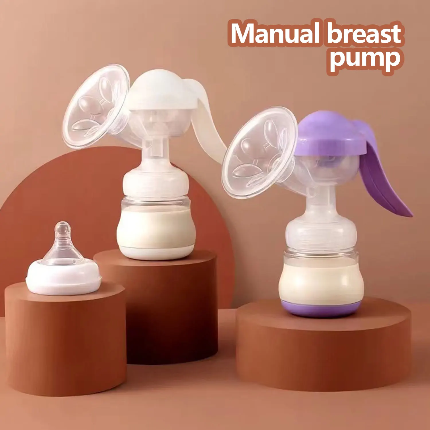 High Suction Portable Hand Breast Pump Maternity Products Safety Material Painless and silent