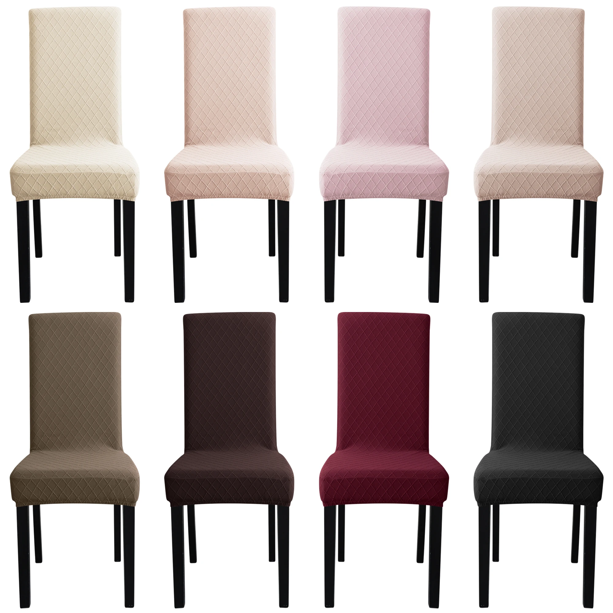 

Жаккардовые Чехлы для обеденных стульев, чехлы из спандекса, чехлы для стульев для дома, отелей, банкетов, толстая ткань, чехол для кресла, протектор, съемный