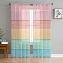  Bedroom Sheer Curtains Starlight Rainbow Spots Living Room Kitchen Window Curtains Garden Terrace Balcony Bedroom Sheer Curtains 