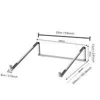 Support Pliable et Réglable en Aluminium pour Ordinateur Portable et Tablette, Dissipation de la Chaleur, Macbook 6