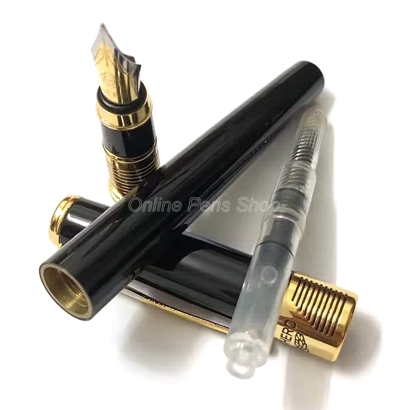 Hero 블랙 & 골든 메탈 만년필, 고급 펜촉, 0.5mm 필기 펜, YF005