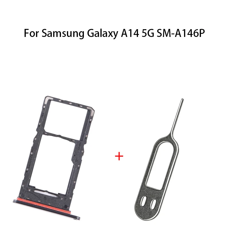 삼성 갤럭시 A14 5G SM-A146P용 SIM 카드 트레이 + SD 카드 트레이 소켓 리더 홀더 슬롯
