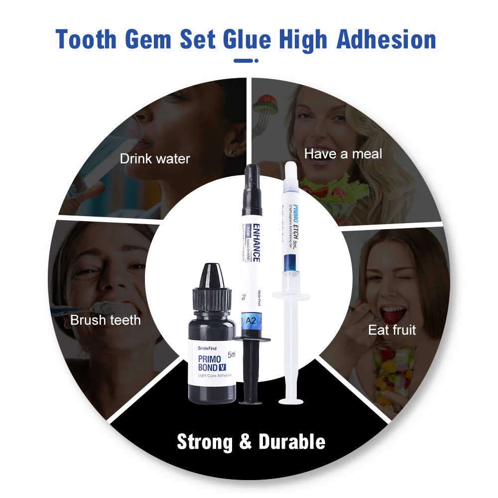Dental Adhesive For Tooth Gems Diamond Kit Glue Teeth Crystal Jewelry  Ornament Self Cure Cement Bonding Soft Gel Orthodontic - AliExpress