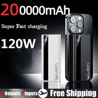 200000mAh Power Bank 120W Super Fast Charging Battery High Capacity Digital Display Power Bank For Iphone Samsung Huawei 2025 1