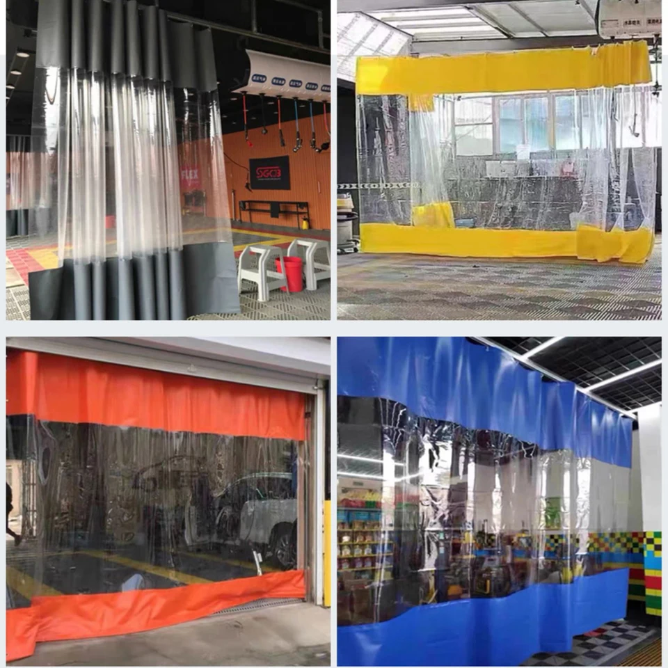 Panel Lateral De Lona Transparente Impermeable - Para Pérgolas, Porches O Carpas, Con Ojales