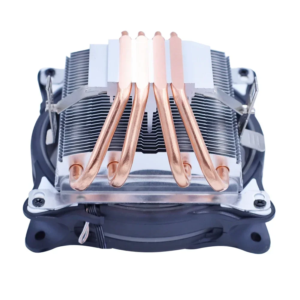 Wovibo-cpu Cooler Ventilador Pwm 4pin Low Profile Lga 775 1150 1151 1155 1156 1200 1700 2011 X79 X99 Am4 120 mm - Imagem 4