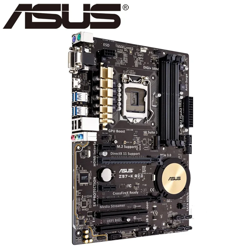 Asus Z97-k R2.0 Desktop Motherboard Z97 Socket Lga 1150 I7