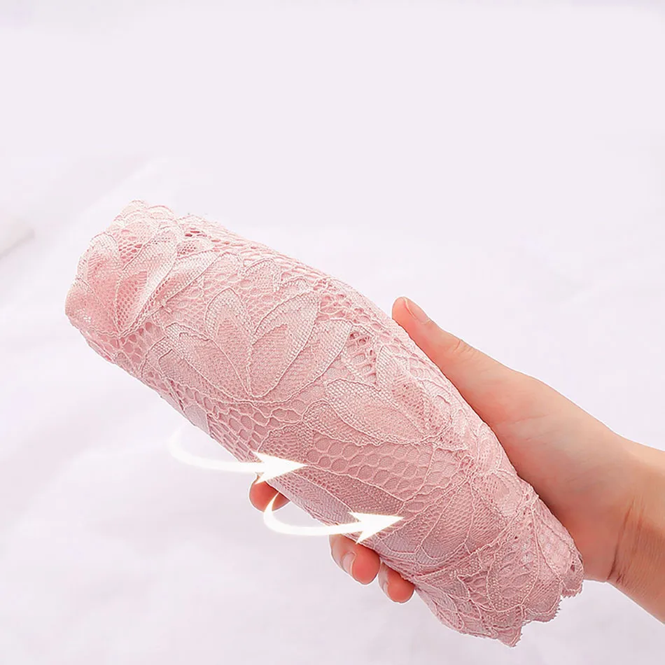 Women Elegant Plus Size Lace Bra No Underwire Comfortable Stylish 3/4 Cup Seamless Bralette Summer Thin Pregnant Maternity Bra 5