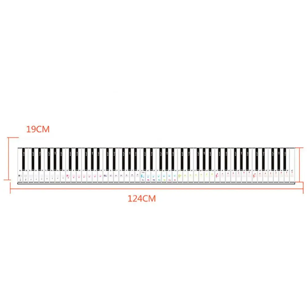Waterproof Portable Piano Keyboard Instruments Flexible 88 Key Electronic Piano PE Keyboard Practice Card Musical Instruments