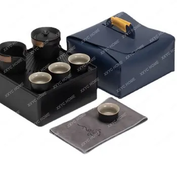 Travel Mug Tea Set Camping Full Set of Portable Equipment Outdoor Outdoor Camping Supplies Cookware Tableware