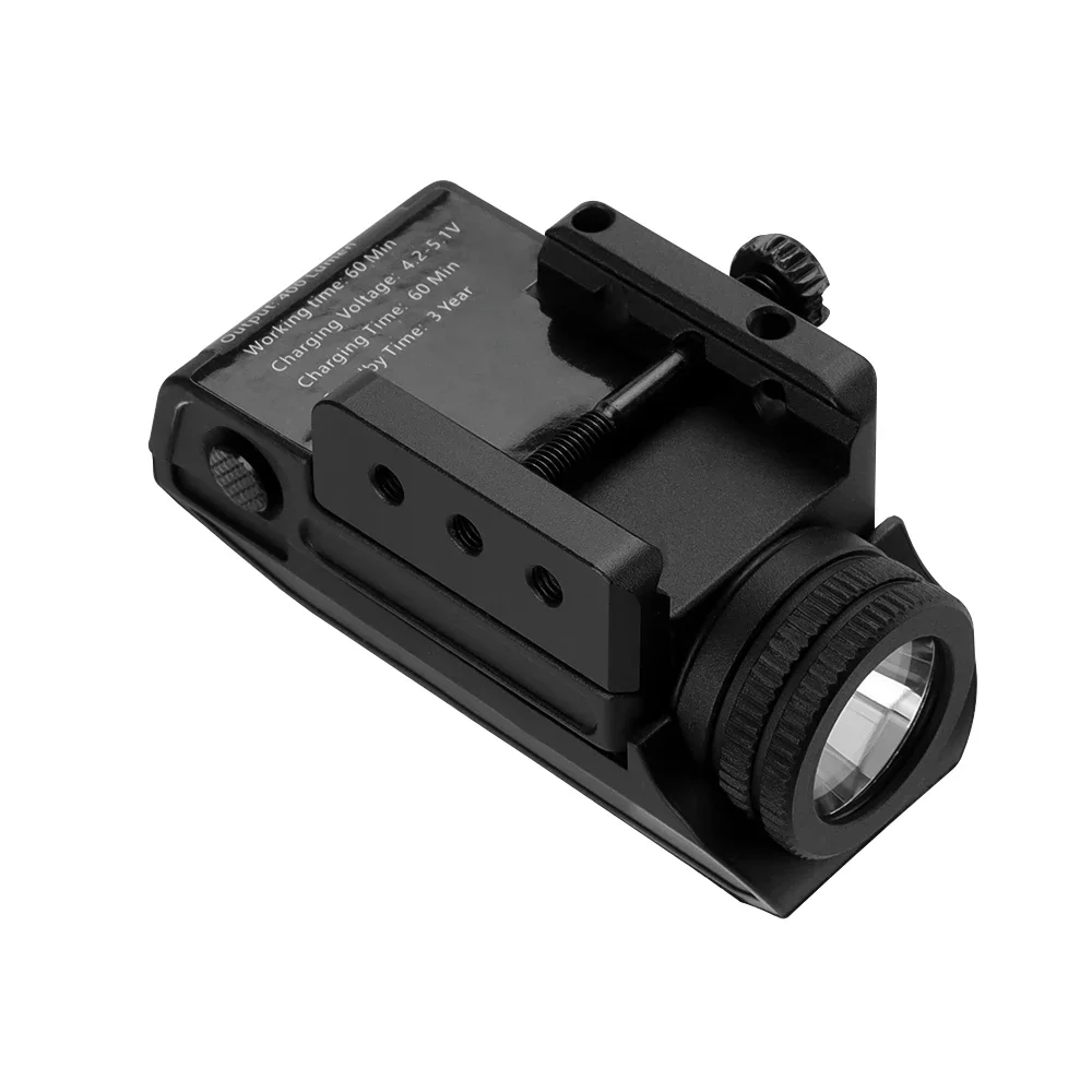 Tactical LED Flashlight 500 Lumens USB Rechargeable Gun Light