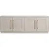 Rectangular TV Stand for TV's up to 75" in Alder White, for Home, Living Room, Bedroom, Entertainment Room, Office 5