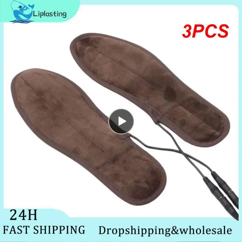 

3PCS Heated Shoe Insoles Electric Foot Warming Pad Feet Warmer Sock Pad Mat Outdoor Sports Heating Insoles Winter Warm