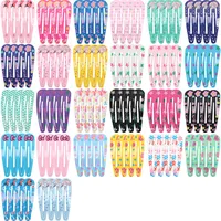 20/40 Pièces Accessoires Cheveux en Alliage pour Enfants, Épingles à Cheveux Motif Animal de Dessin Animé et Fleur, Pinces à Cheveux Gouttelettes, Coiffure et Décoration de Tête pour Filles 2