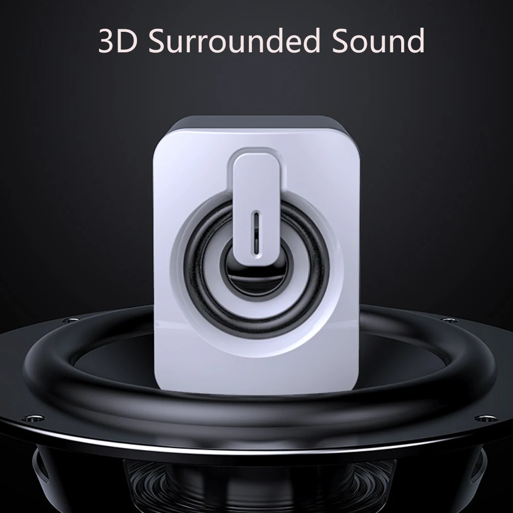 Computer Speakers bluetooth speaker computer speakers PC Sound Box HIFI Stereo Microphone USB Wired With LED Light For Desktop Computer