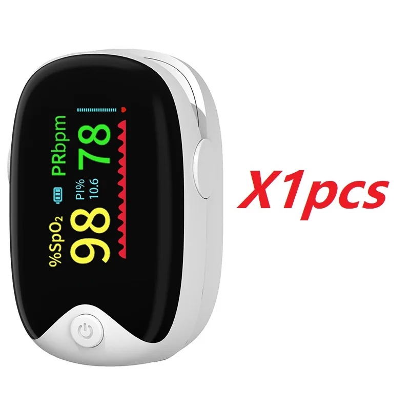 Oxímetro de pulso con Clip para dedo, pantalla TFT OLED, Monitor de saturación de oxígeno en sangre, saturómetro de oxímetro Spo2, 1/3 Uds.
